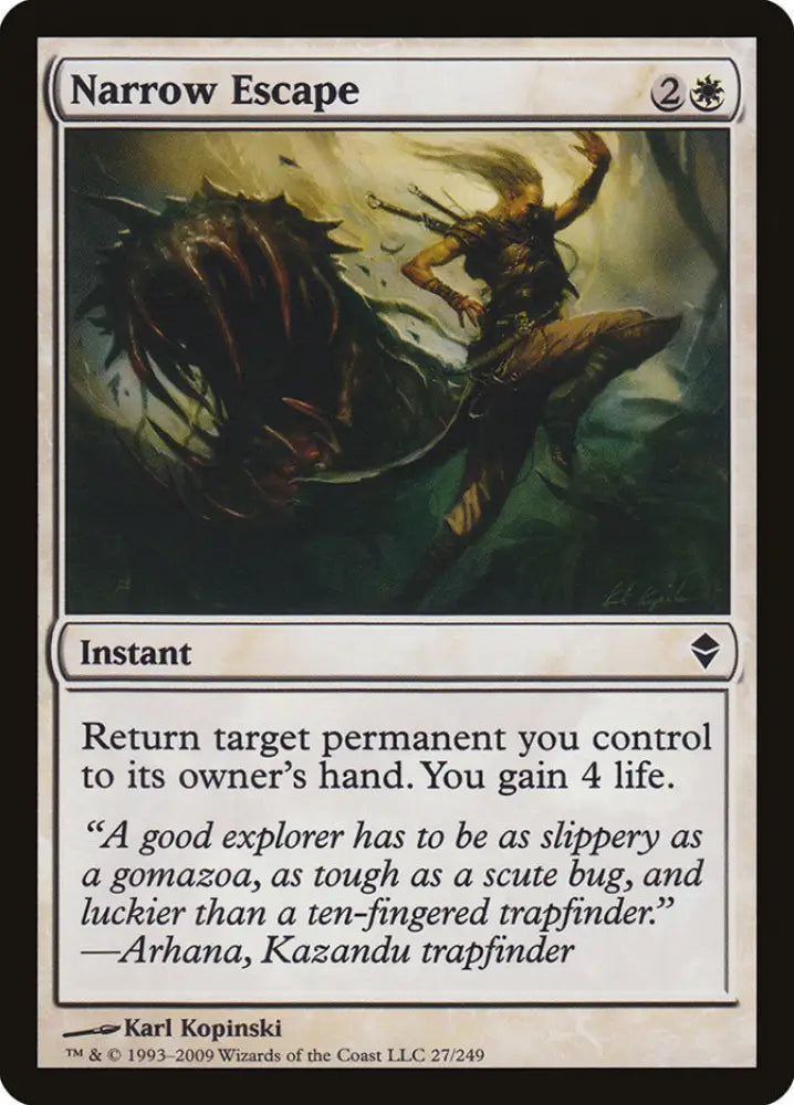 Narrow Escape [Zendikar] - MTG Single