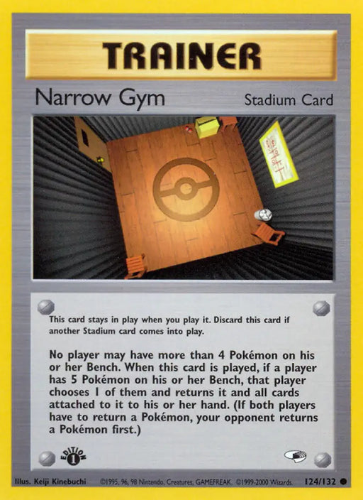 Narrow Gym (124/132) [Gym Heroes 1st Edition] - Pokemon Single