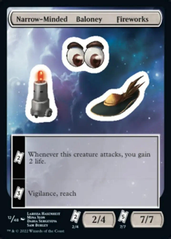 Narrow-Minded Baloney Fireworks [Unfinity Stickers] - MTG Single