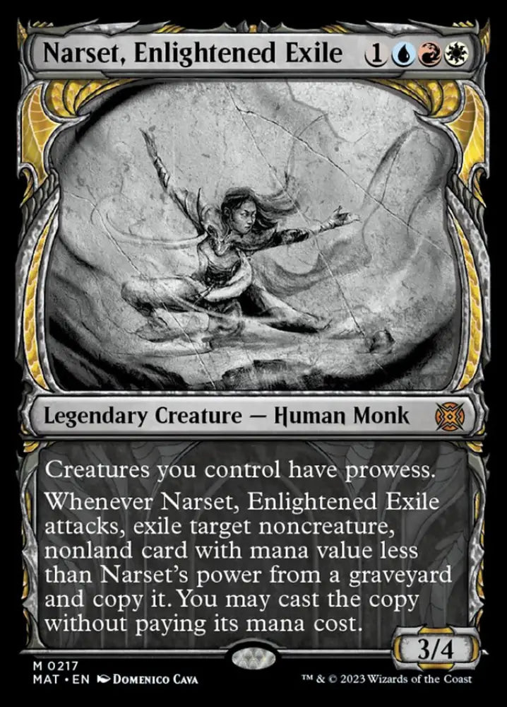 Narset Enlightened Exile (Showcase Halo Foil) [March of the Machine: The Aftermath] - MTG Single