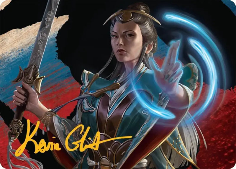Narset, Jeskai Waymaster Art Card (44/54) (Gold-Stamped Signature) [Tarkir: Dragonstorm Art Series]