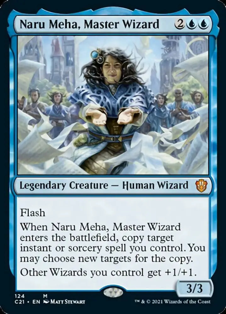 Naru Meha Master Wizard [Commander 2021] - MTG Single