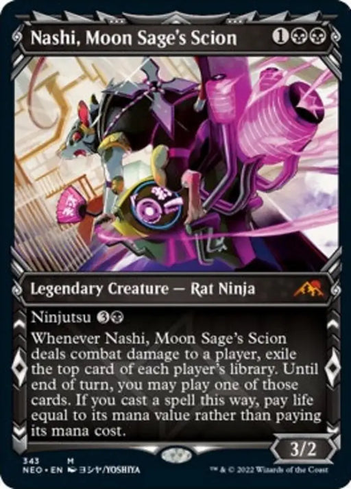 Nashi Moon Sage’s Scion (Showcase Ninja) [Kamigawa: Neon Dynasty] - MTG Single