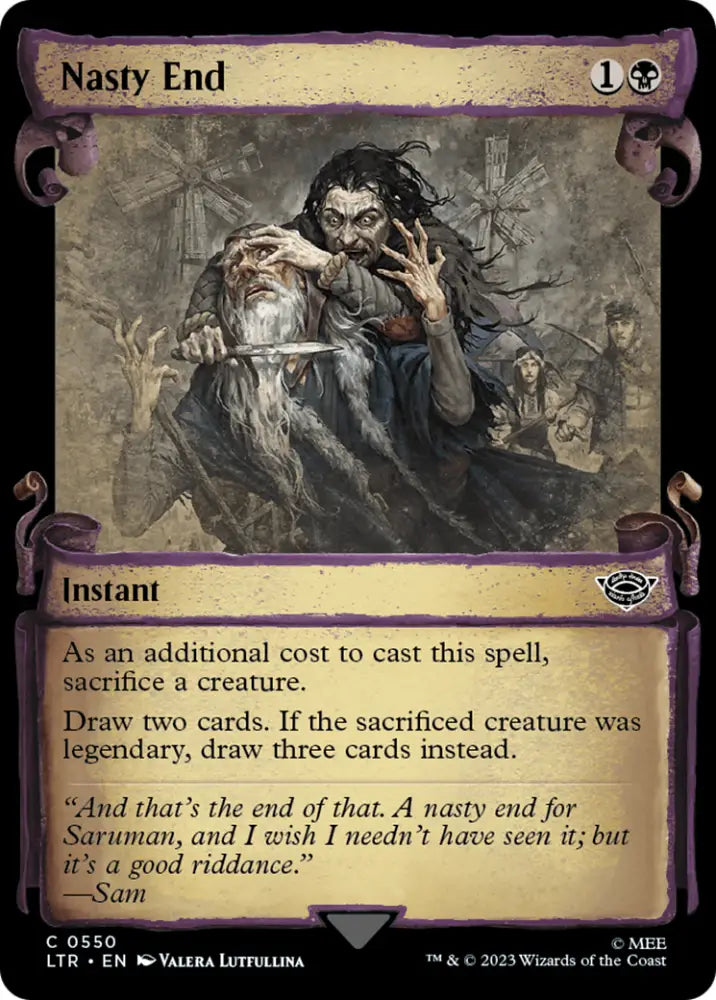 Nasty End [The Lord of the Rings: Tales of Middle-Earth Showcase Scrolls] - MTG Single