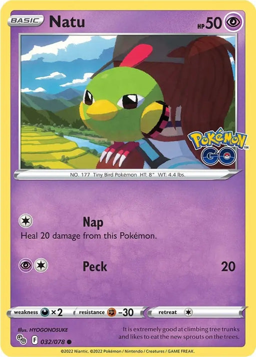 Natu (032/078) [Pokémon GO] - Pokemon Single