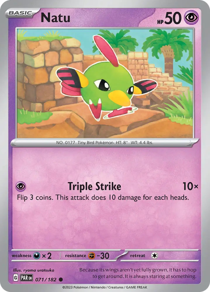Natu (071/182) [Scarlet & Violet: Paradox Rift] - Pokemon Single