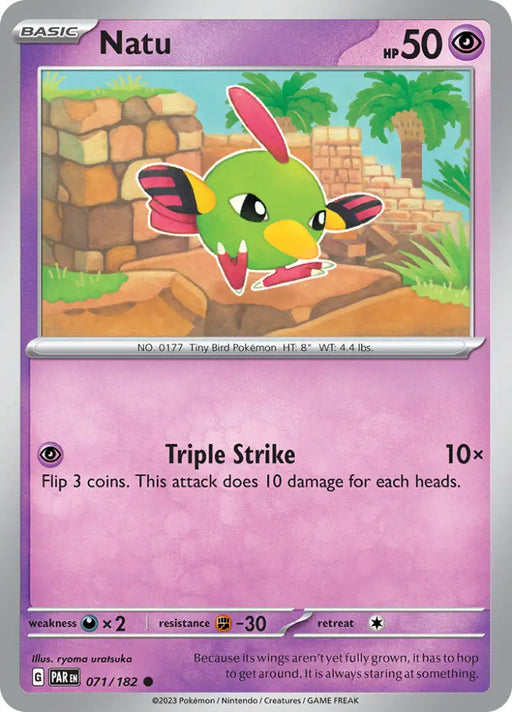 Natu (071/182) [Scarlet & Violet: Paradox Rift] - Pokemon Single