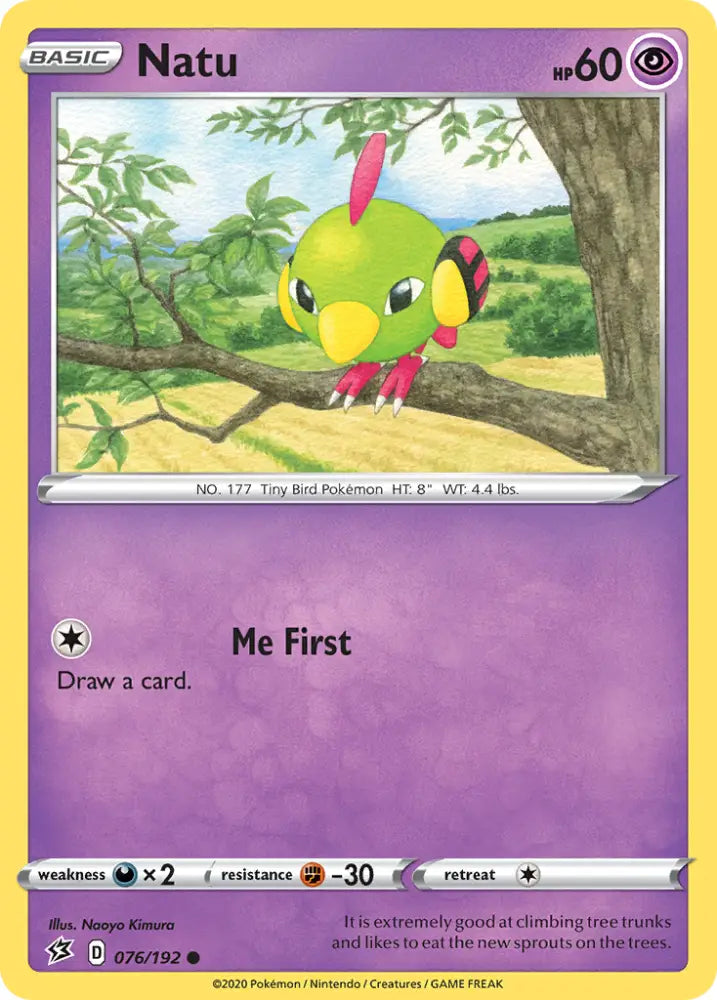 Natu (076/192) [Sword & Shield: Rebel Clash] - Pokemon Single