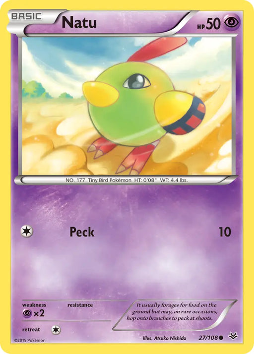 Natu (27/108) [XY: Roaring Skies] - Pokemon Single