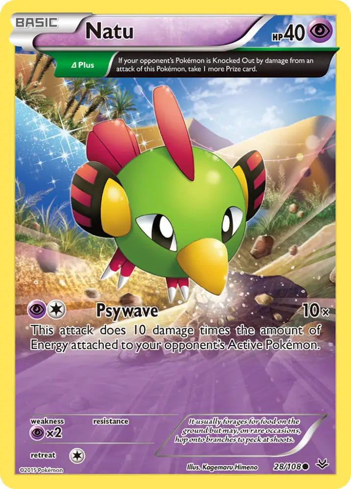 Natu (28/108) [XY: Roaring Skies] - Pokemon Single