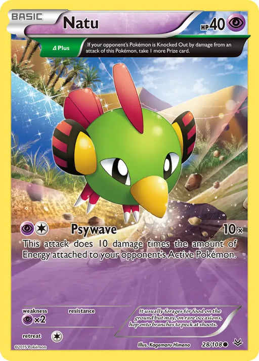 Natu (28/108) [XY: Roaring Skies] - Pokemon Single