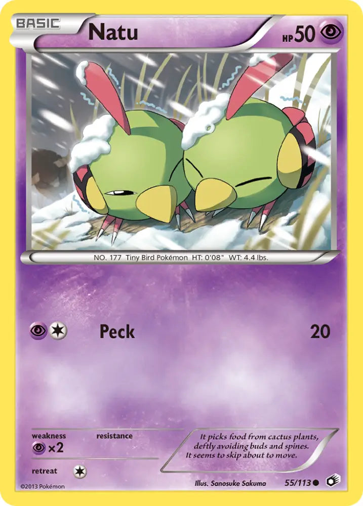 Natu (55/113) [Black & White: Legendary Treasures] - Pokemon Single