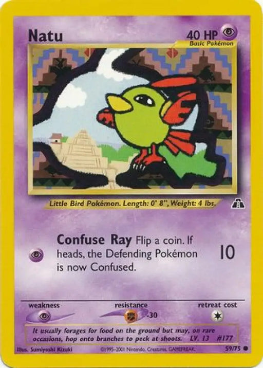Natu (59/75) [Neo Discovery Unlimited] - Pokemon Single