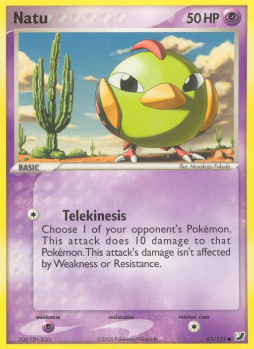 Natu (63/115) [EX: Unseen Forces] - Pokemon Single