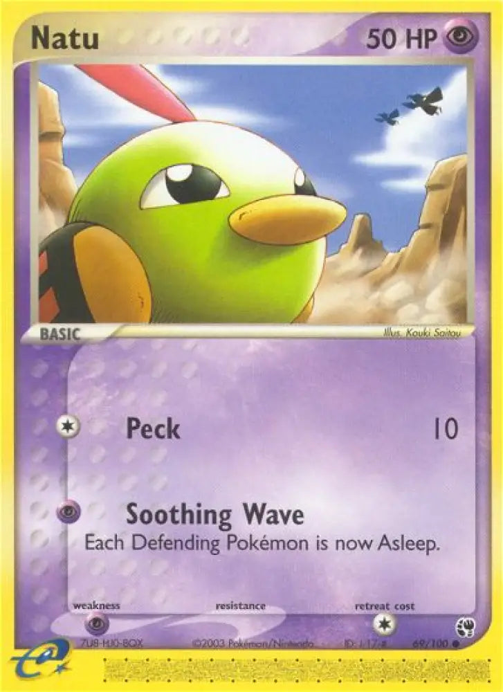 Natu (69/100) [EX: Sandstorm] - Pokemon Single