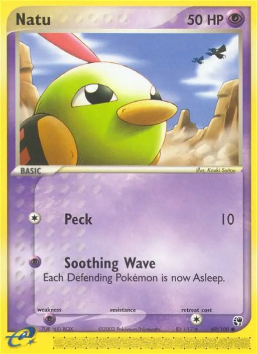 Natu (69/100) [EX: Sandstorm] - Pokemon Single