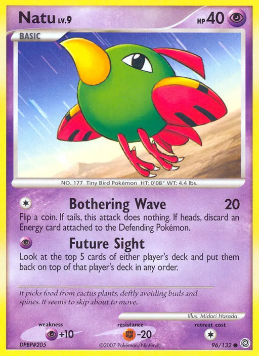 Natu (96/132) [Diamond & Pearl: Secret Wonders] - Pokemon Single
