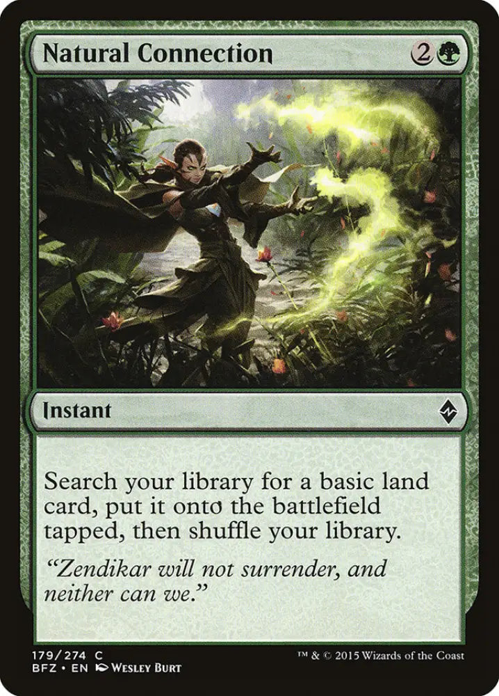 Natural Connection [Battle for Zendikar] - MTG Single