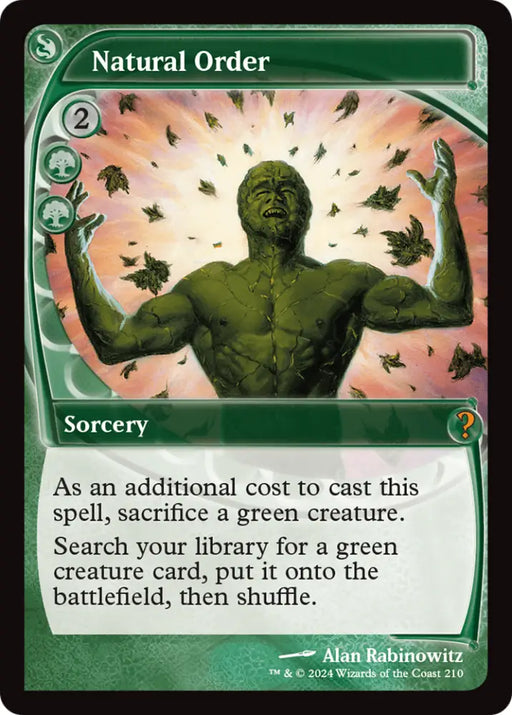 Natural Order (Future Sight) [Mystery Booster 2] - MTG Single