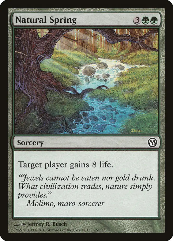 Natural Spring [Duels of the Planeswalkers] - MTG Single