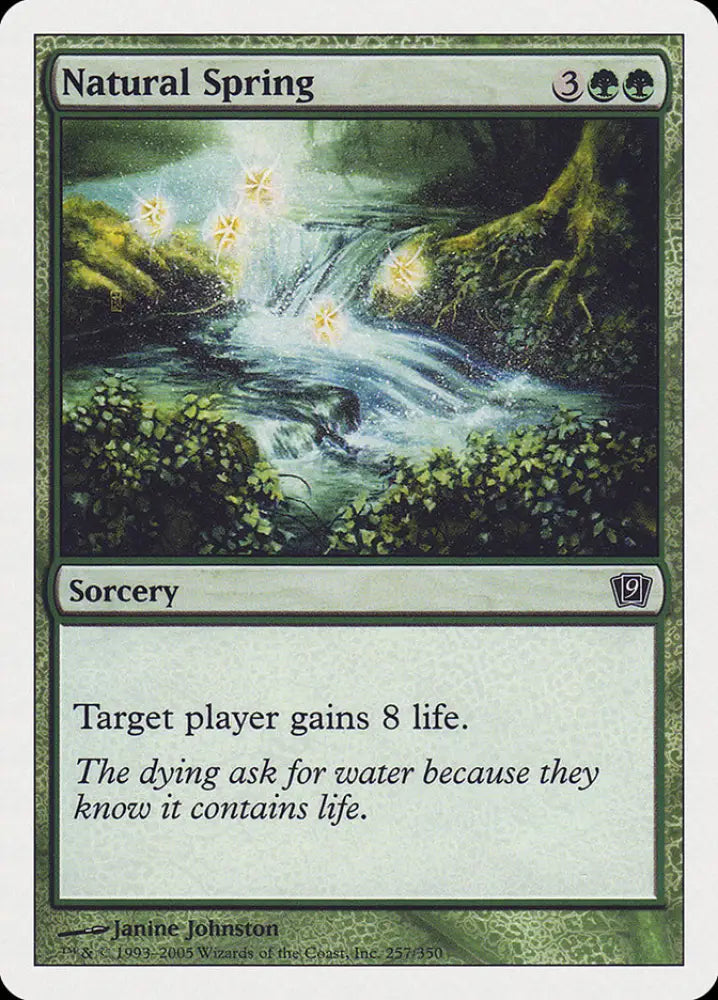 Natural Spring [Ninth Edition] - MTG Single