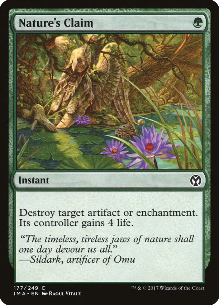Nature’s Claim [Iconic Masters] - MTG Single