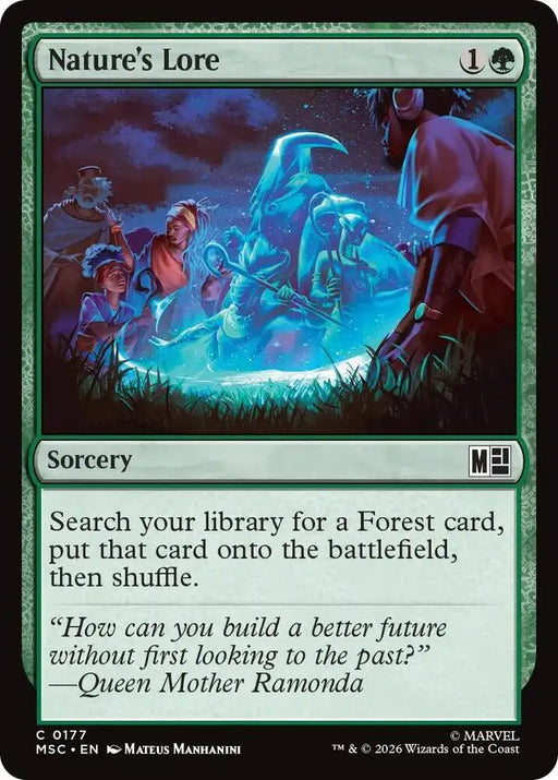 Nature's Lore (Surge Foil) (177) [Marvel Super Heroes Commander]