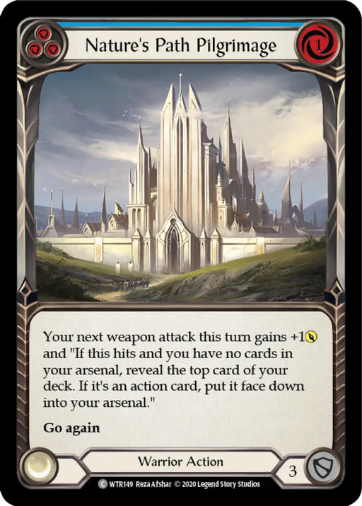 Nature’s Path Pilgrimage (Blue) [Welcome to Rathe Unlimited] Unlimited Rainbow Foil - Flesh And Blood Single