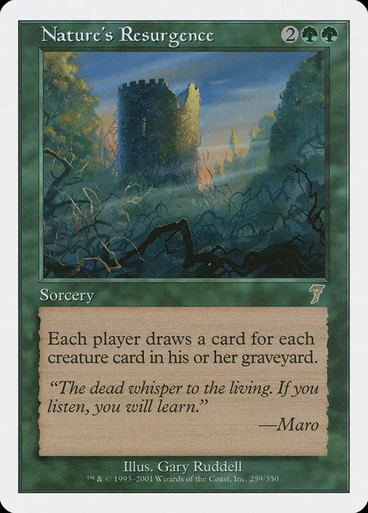 Nature’s Resurgence [Seventh Edition] - MTG Single