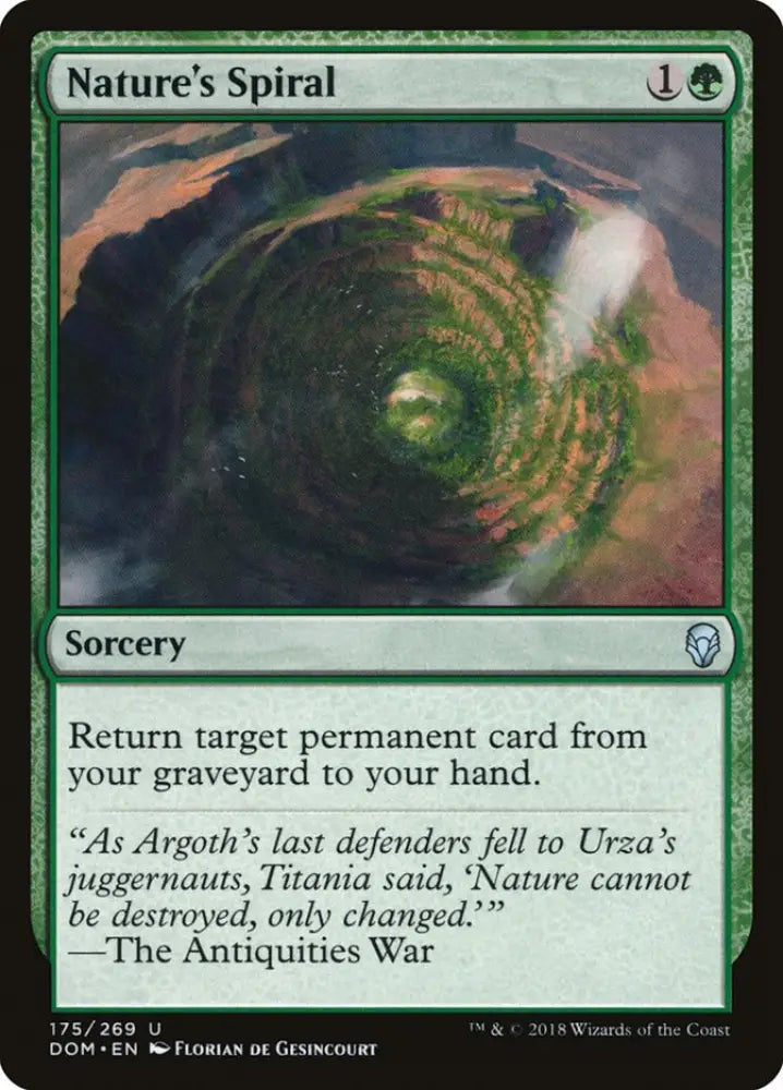 Nature’s Spiral [Dominaria] - MTG Single