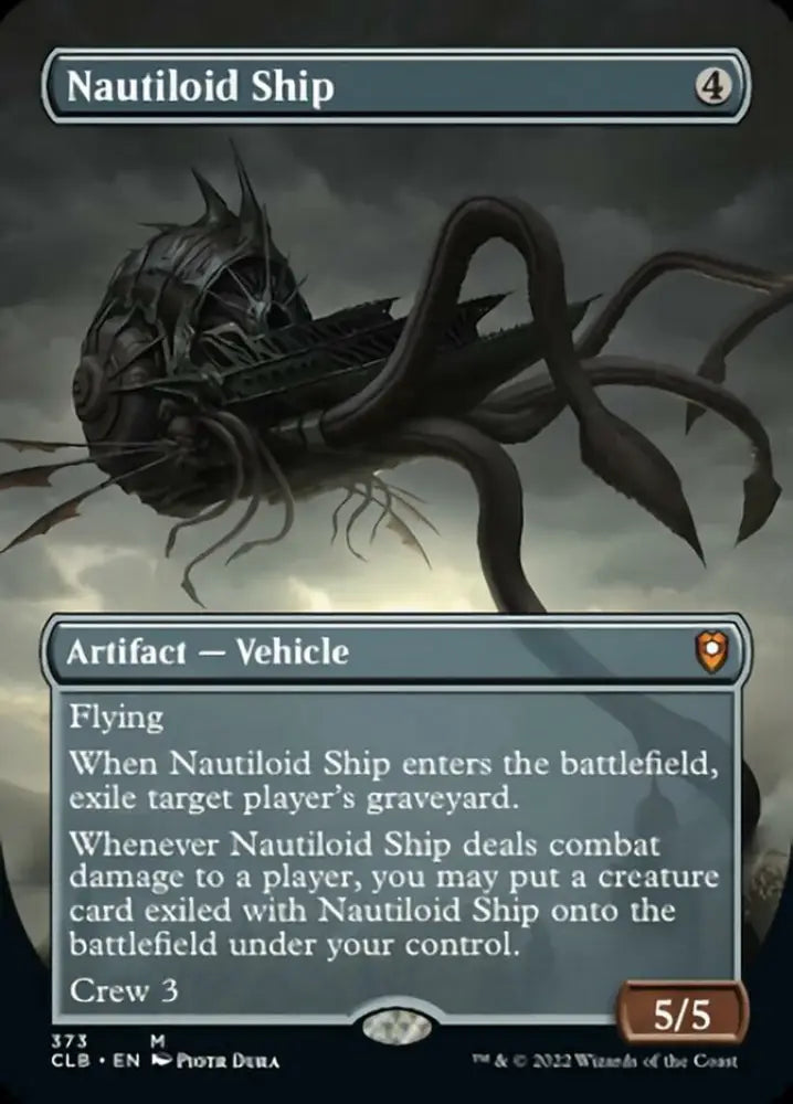 Nautiloid Ship (Borderless Alternate Art) [Commander Legends: Battle for Baldur’s Gate] - MTG Single