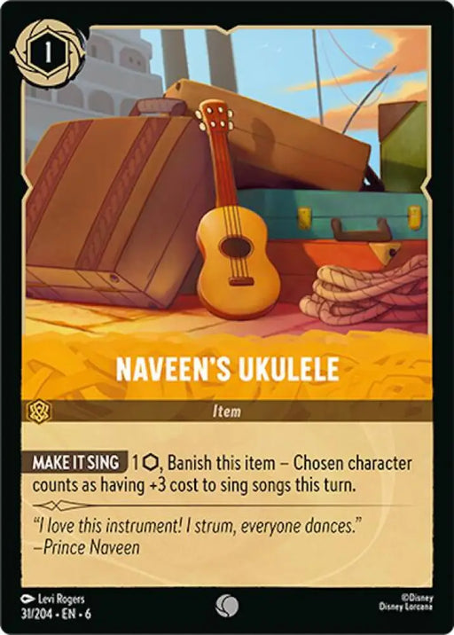 Naveen’s Ukulele (31/204) [Azurite Sea] - Lorcana Single