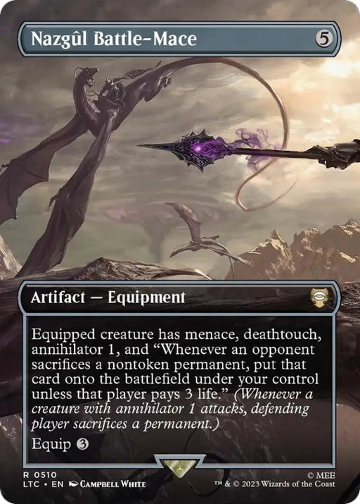 Nazgul Battle-Mace (Borderless) [The Lord of the Rings: Tales of Middle-Earth Commander] - MTG Single