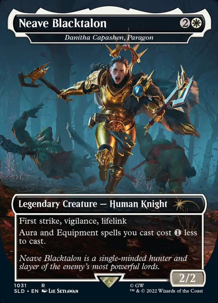 Neave Blacktalon - Danitha Capashen Paragon (Borderless) [Secret Lair Drop Series] - MTG Single