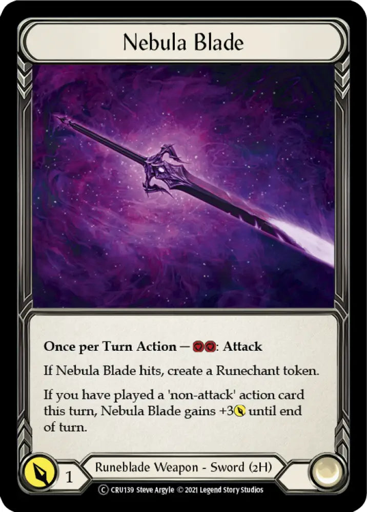 Nebula Blade [Crucible of War Unlimited] Unlimited Rainbow Foil - Flesh And Blood Single