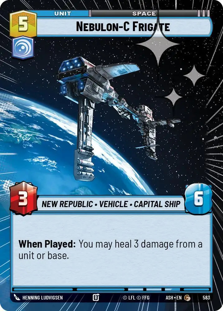 Nebulon-C Frigate (Hyperspace Foil) (583) [Ashes of the Empire]