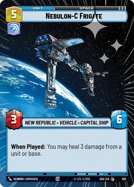 Nebulon-C Frigate (Hyperspace Foil) (583) [Ashes of the Empire]