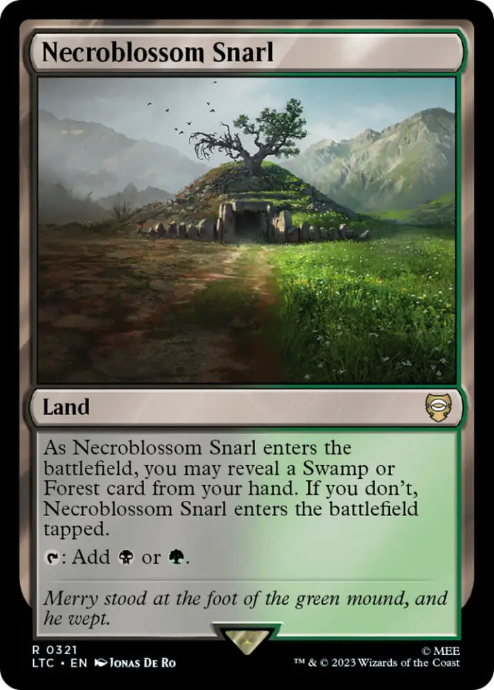Necroblossom Snarl [The Lord of the Rings: Tales of Middle-Earth Commander] - MTG Single