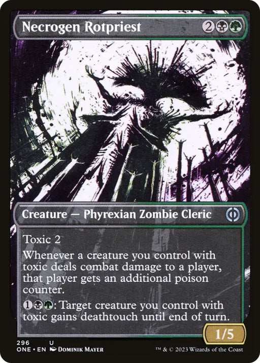 Necrogen Rotpriest (Borderless Ichor) [Phyrexia: All Will Be One] - MTG Single