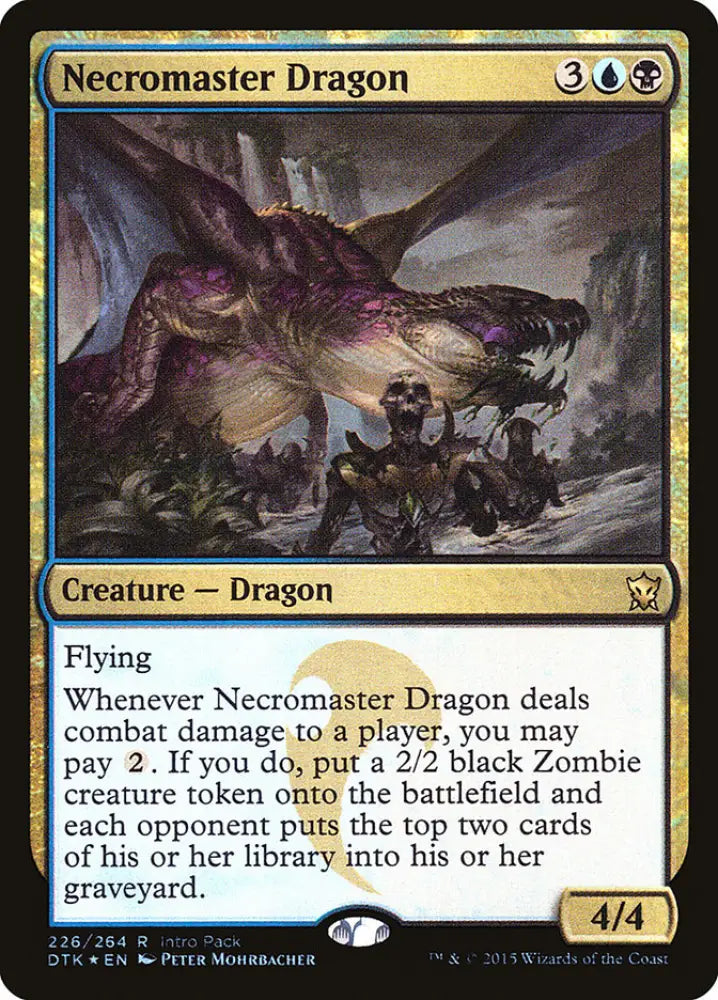 Necromaster Dragon (Intro Pack) [Dragons of Tarkir Promos] - MTG Single