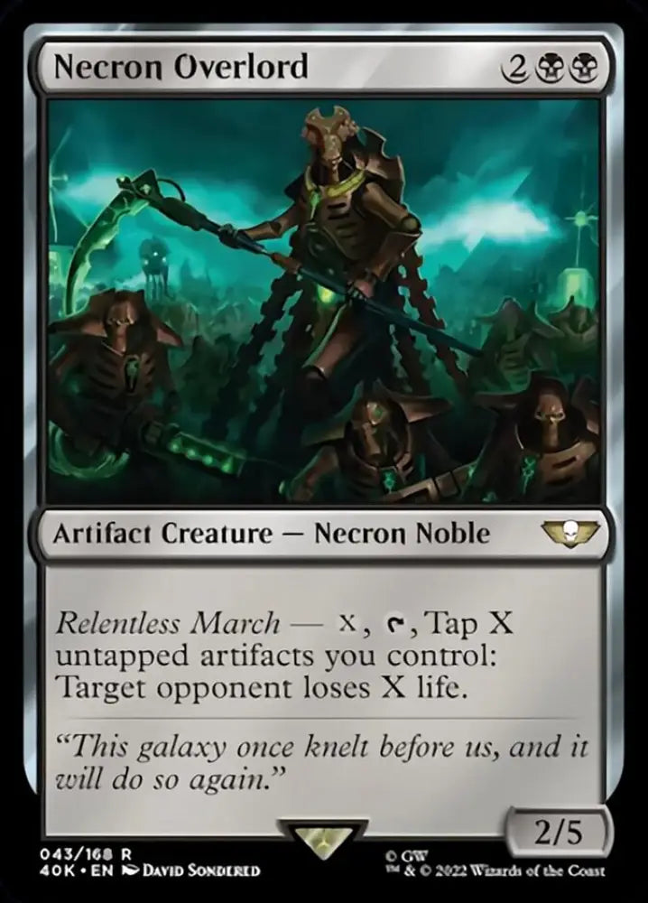 Necron Overlord [Warhammer 40,000] - MTG Single