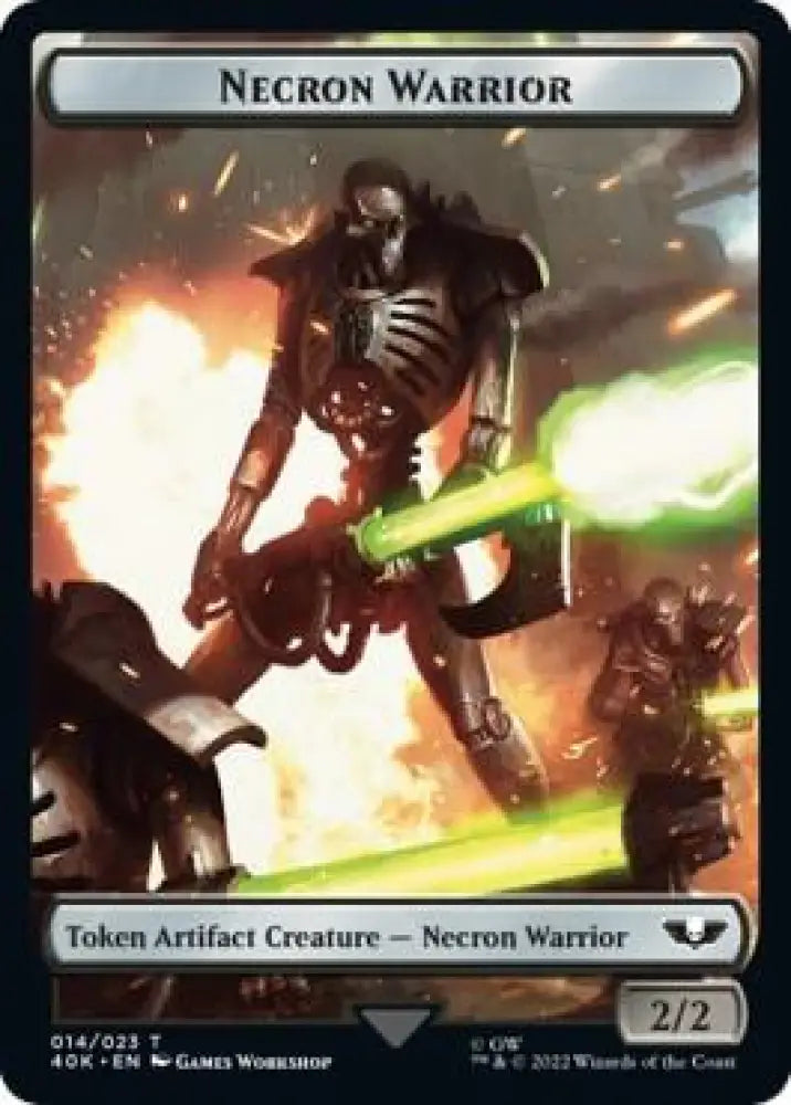 Necron Warrior // Insect Double-Sided Token (Surge Foil) (14 // 22) [Warhammer 40,000 Commander]