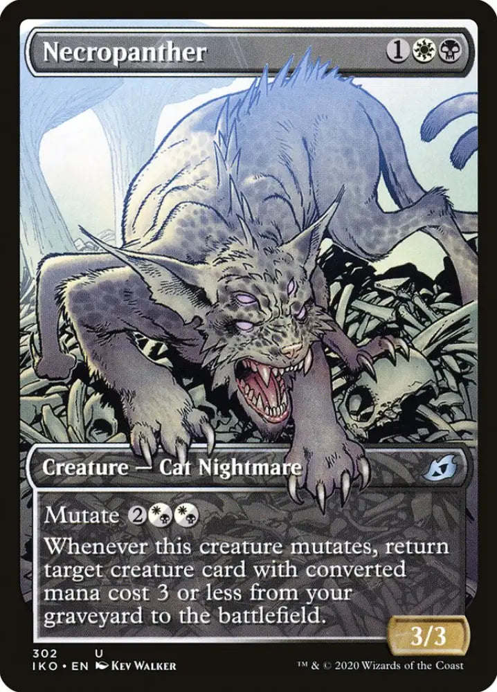 Necropanther (Showcase) [Ikoria: Lair of Behemoths] - MTG Single