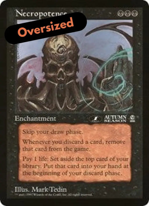 Necropotence (Oversized) [Oversize Cards] - MTG Single