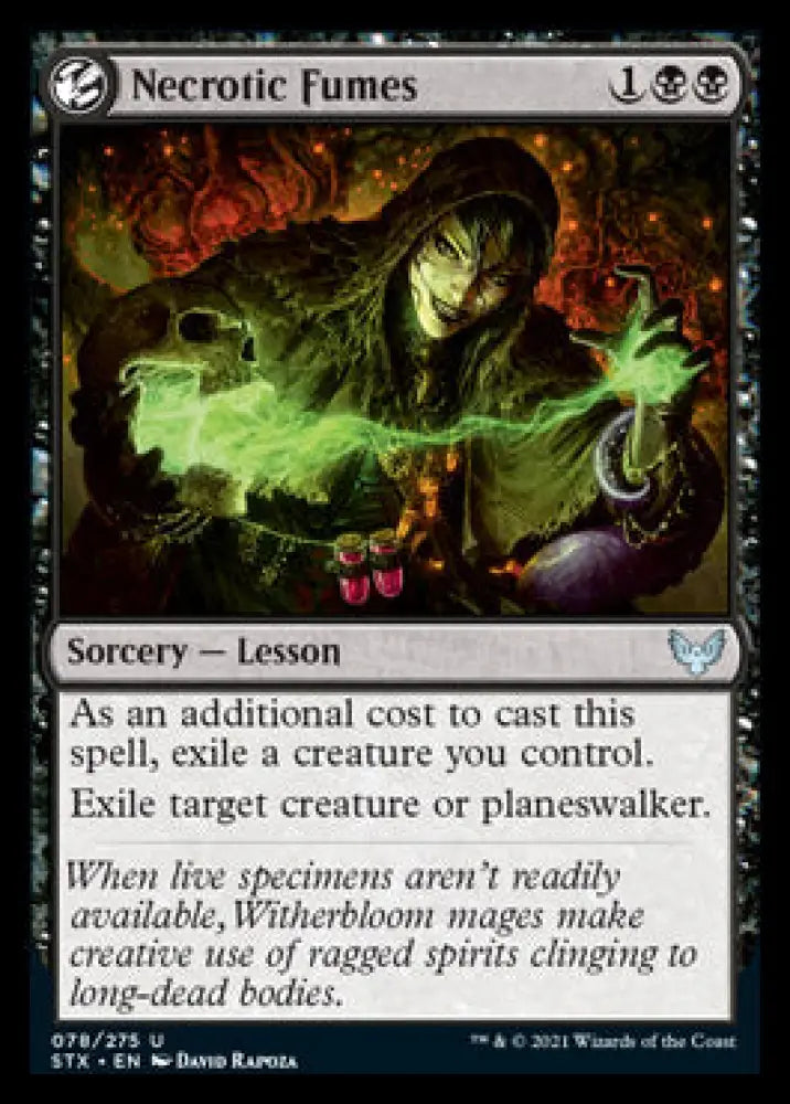 Necrotic Fumes [Strixhaven: School of Mages] - MTG Single