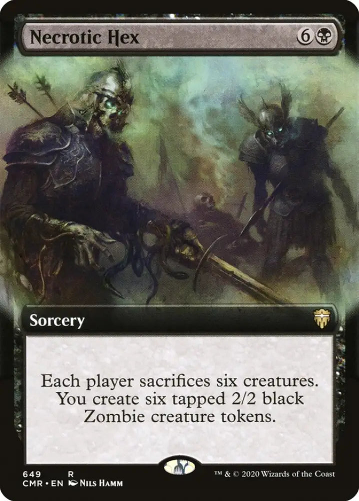 Necrotic Hex (Extended Art) [Commander Legends] - MTG Single