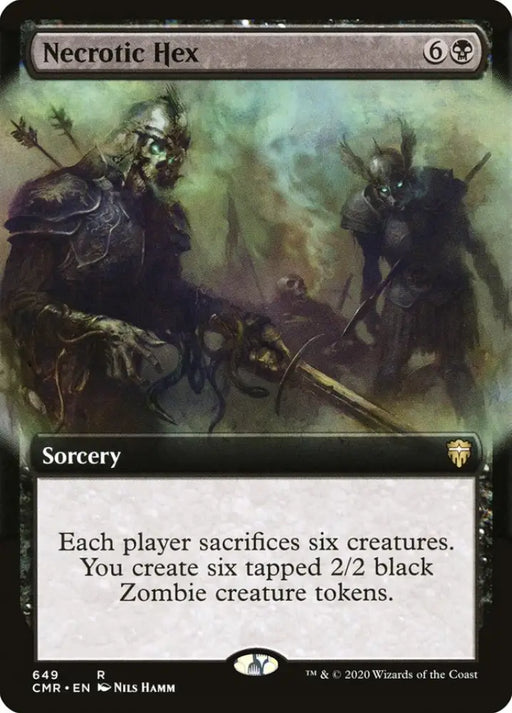 Necrotic Hex (Extended Art) [Commander Legends] - MTG Single