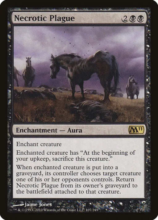 Necrotic Plague [Magic 2011] - MTG Single