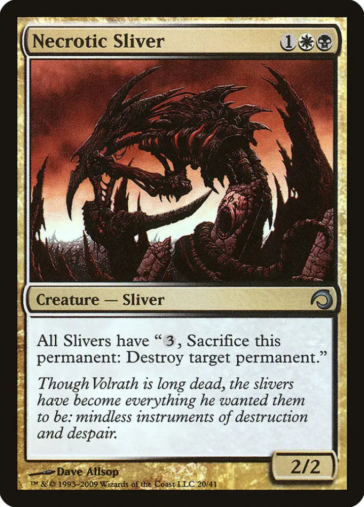 Necrotic Sliver [Premium Deck Series: Slivers] - MTG Single