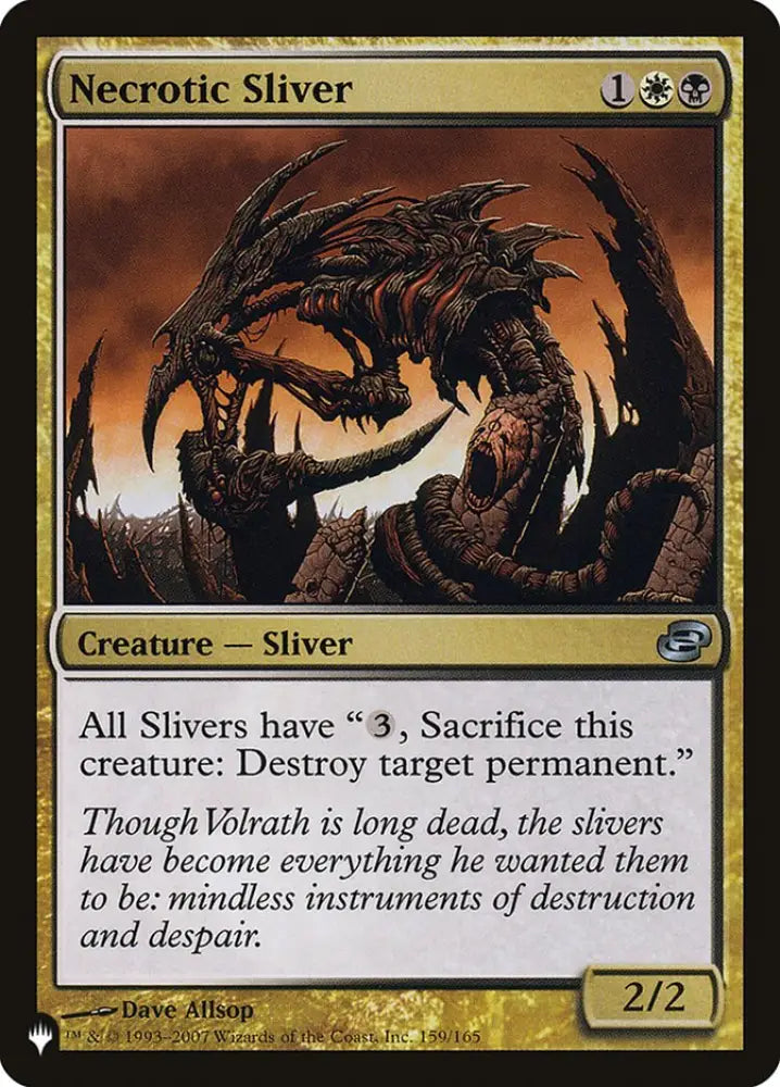 Necrotic Sliver [The List] - MTG Single